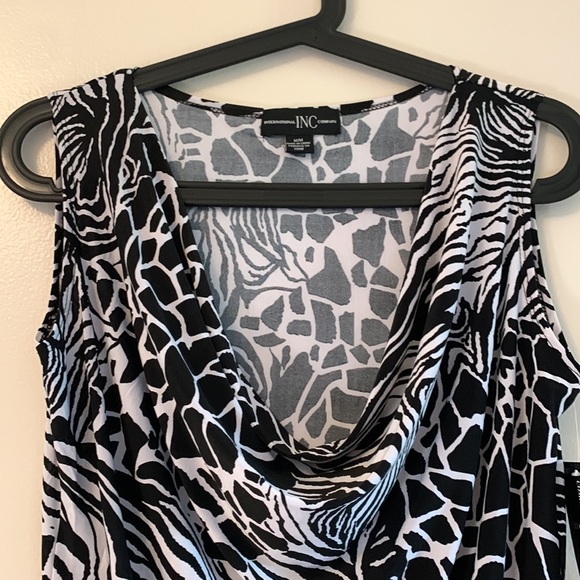 INC international company tank top, Black and White, Size M, BNWT - Picture 3 of 10